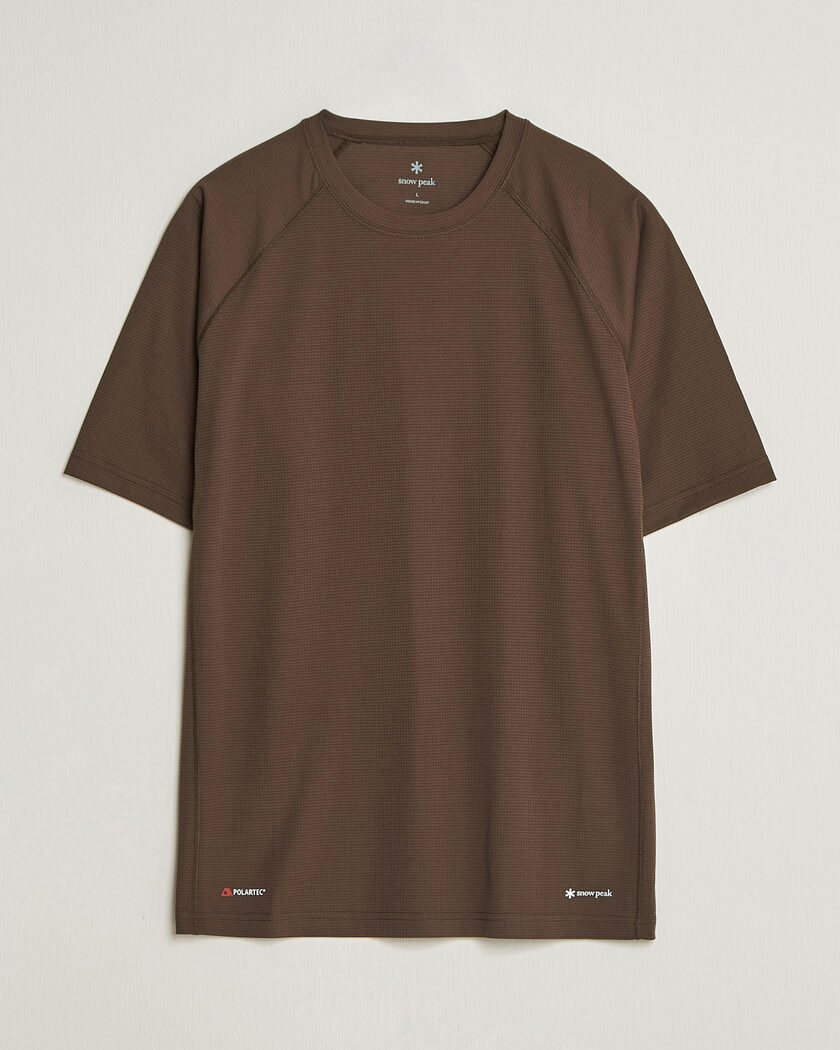Snow Peak Polartec Power Dry T-Shirt Brown – Marron