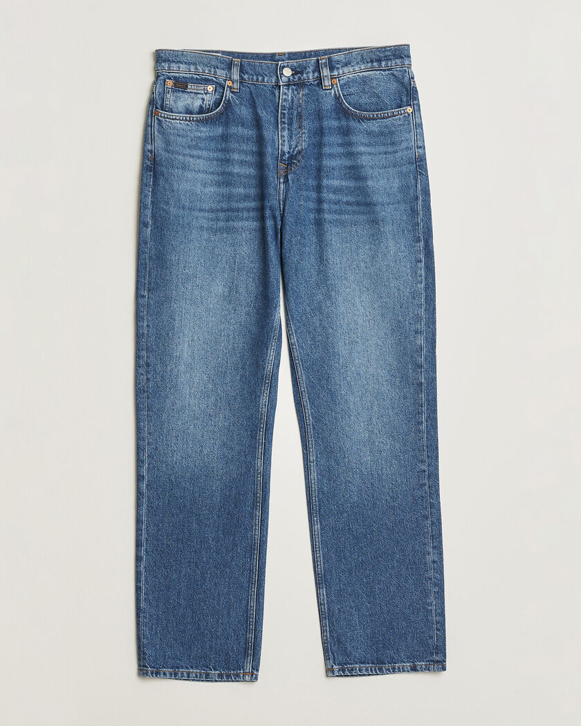 Gant Straight Fit Jeans Mid Blue Worn In – Bleu