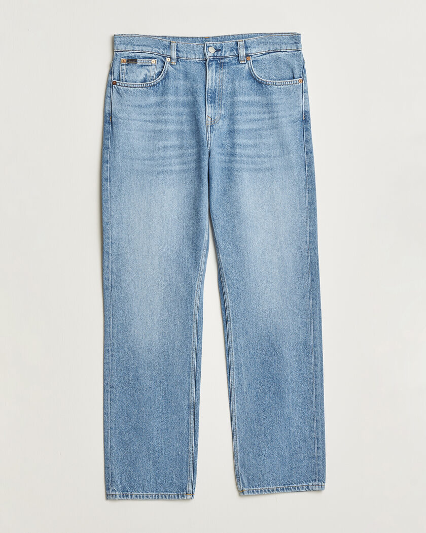 Gant Straight Fit Jeans Semi Light Blue Worn In – Bleu