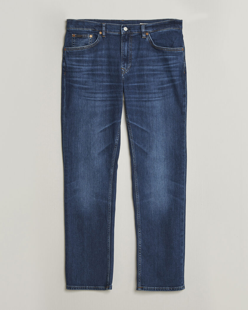 GANT Regular Fit Jeans Mid Blue Worn In – Bleu