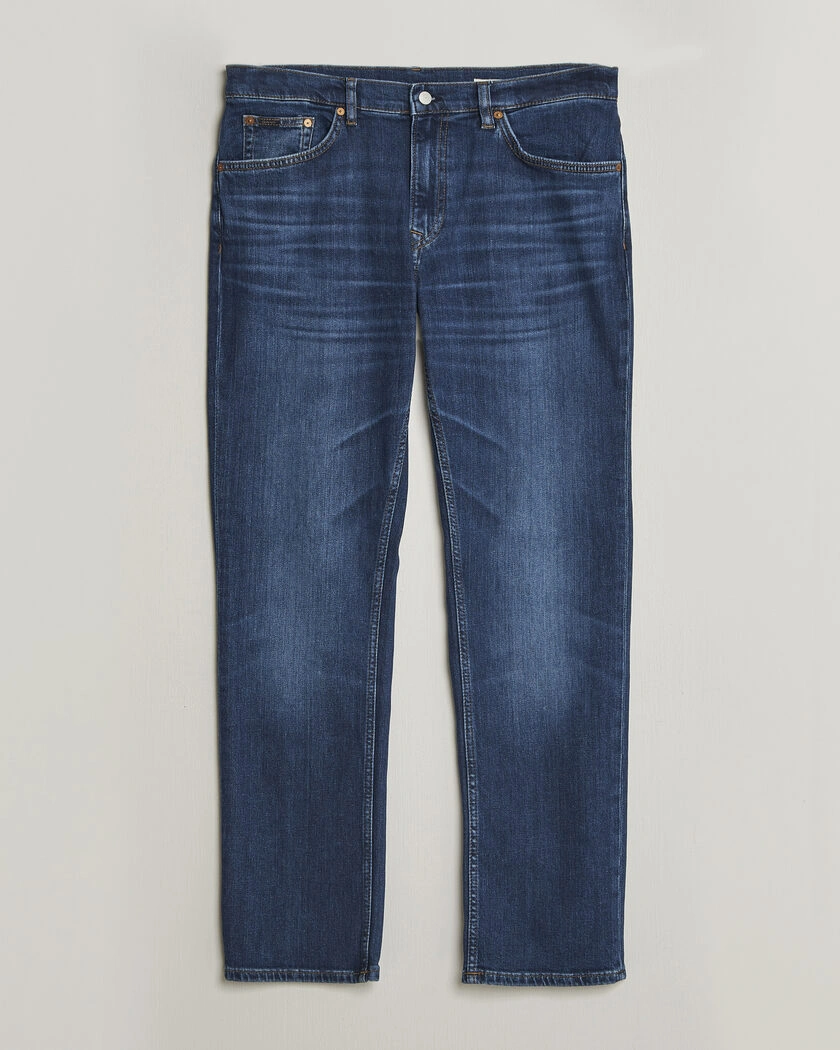 Gant Regular Fit Jeans Mid Blue Worn In – Bleu