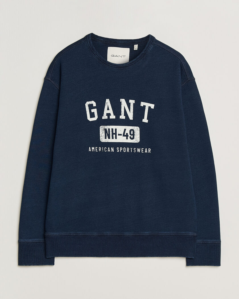 GANT Indigo Graphic Sweatshirt Dark Blue – Bleu