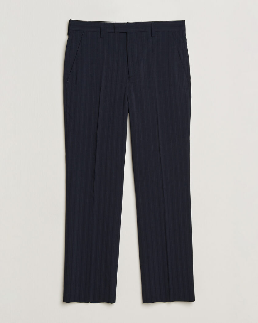 Gant Tonal Pinstriped Suit Pants Evening Blue – Bleu