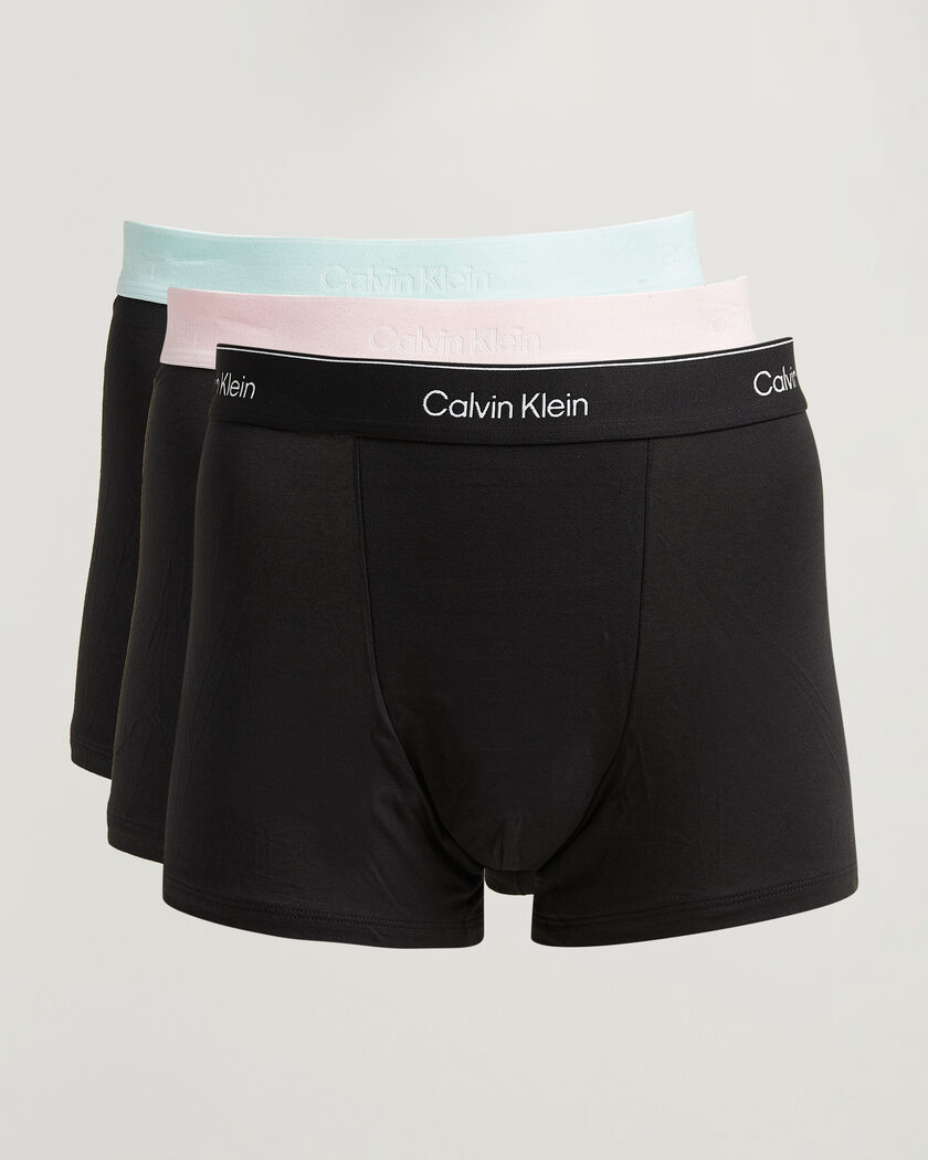 Calvin Klein 3-Pack Icon Cotton Stretch Relaxed Trunk Black – Noir