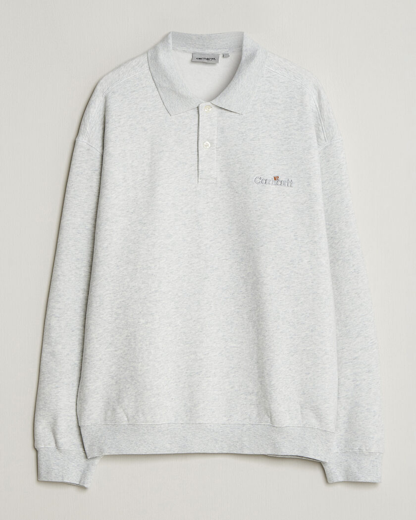 Carhartt WIP WIP Label Polo Sweatshirt Ash Heather – Gris