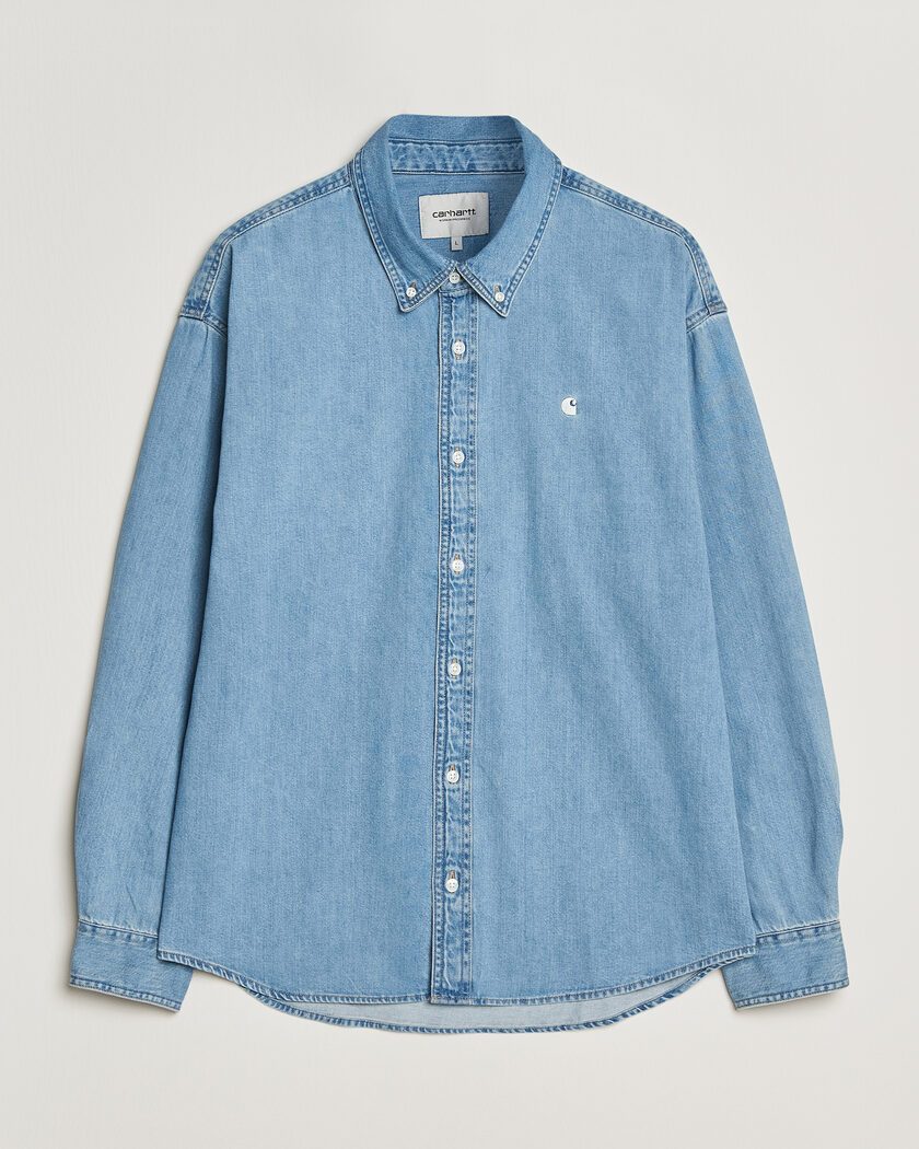 Carhartt WIP Lucas Denim Shirt Blue Bleached – Bleu