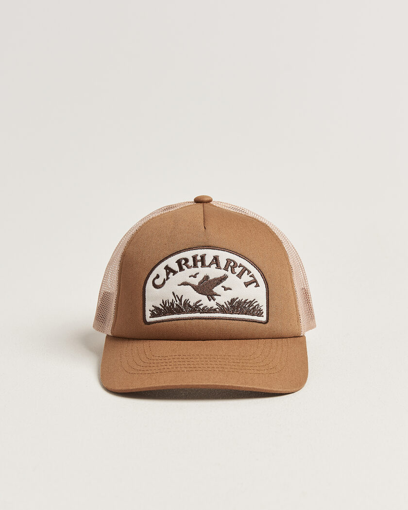 Carhartt WIP Take Off Trucker Cap Stone – Marron