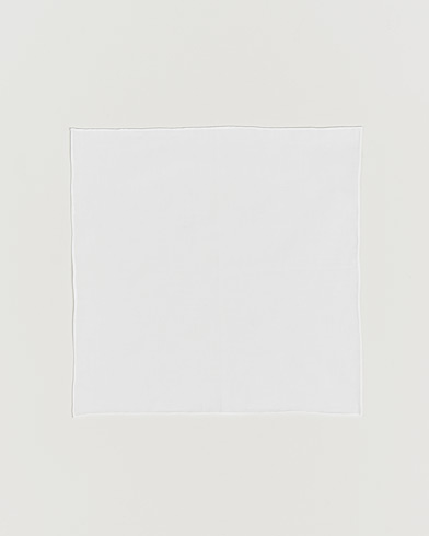 Canali Pocket Square White – Blanc