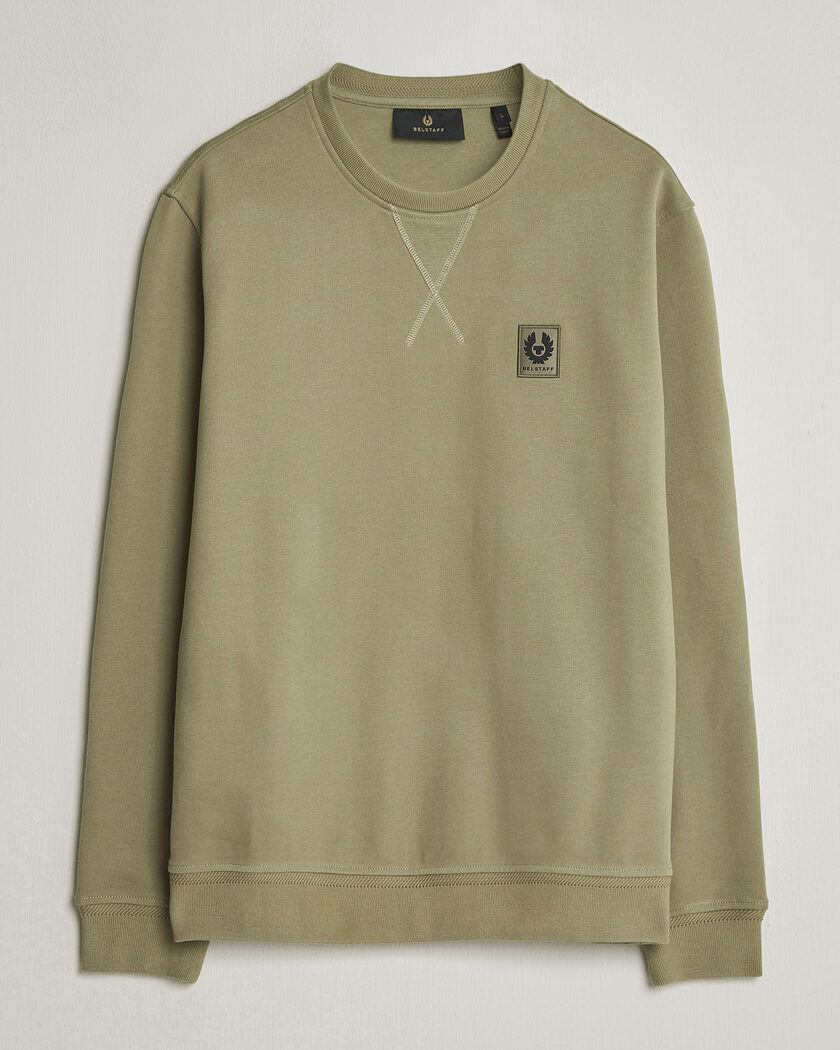 Belstaff Signature Crew Neck Sweatshirt Fatigue Green – Vert