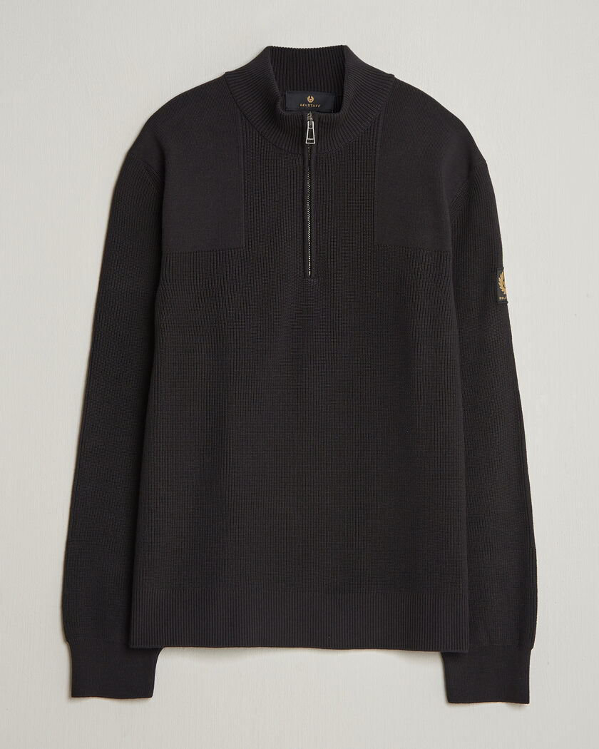 Belstaff Commander Half Zip Black – Noir