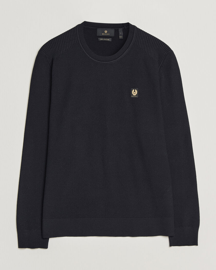 Belstaff Coast Knitted Crew Neck Dark Ink – Bleu