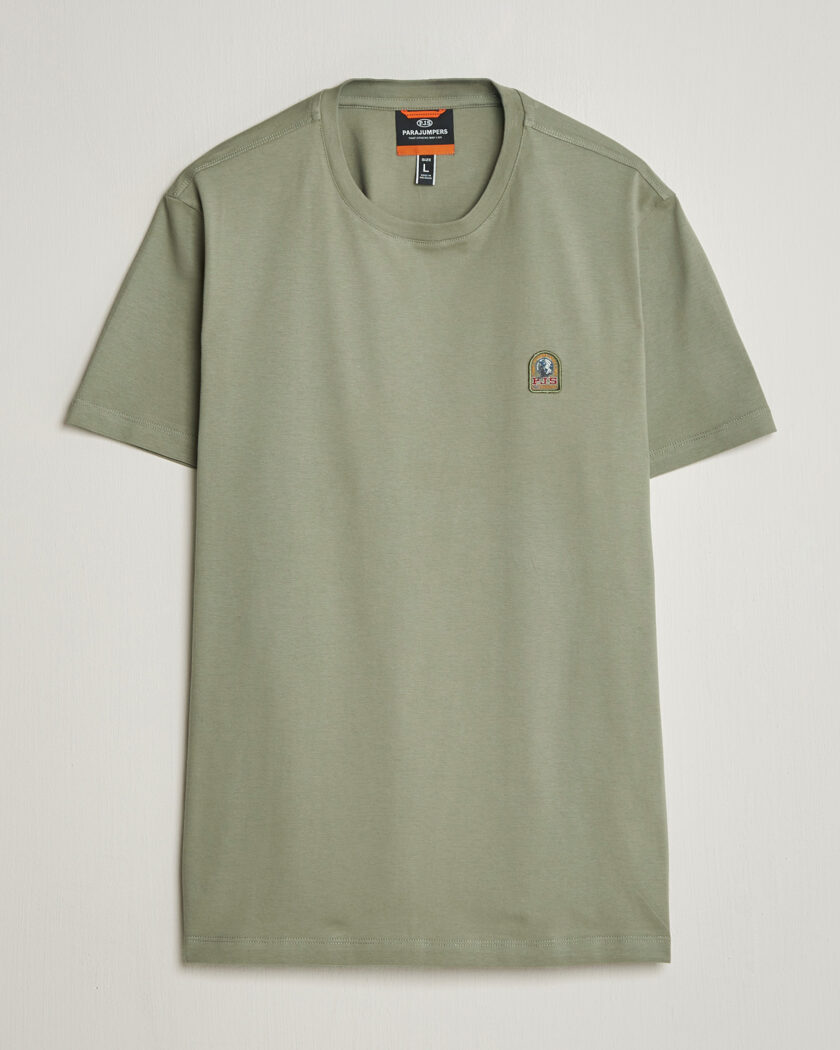 Parajumpers Patch Crew Neck T-Shirt Ashen Sage – Vert