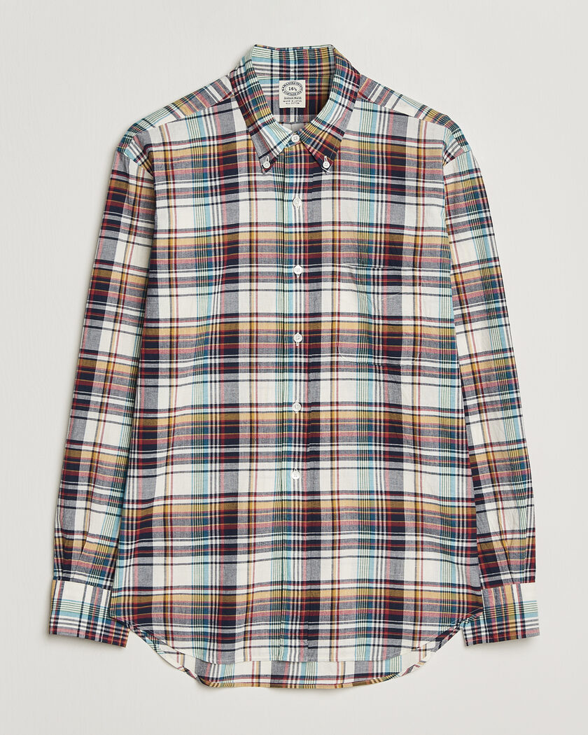 Kamakura Shirts Vintage Ivy Button Down Shirt Yellow Madras – Jaune