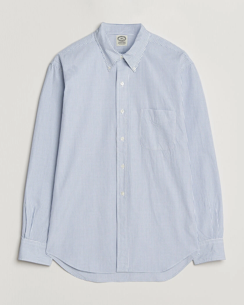 Kamakura Shirts Vintage Ivy Button Down Shirt Blue Check – Bleu