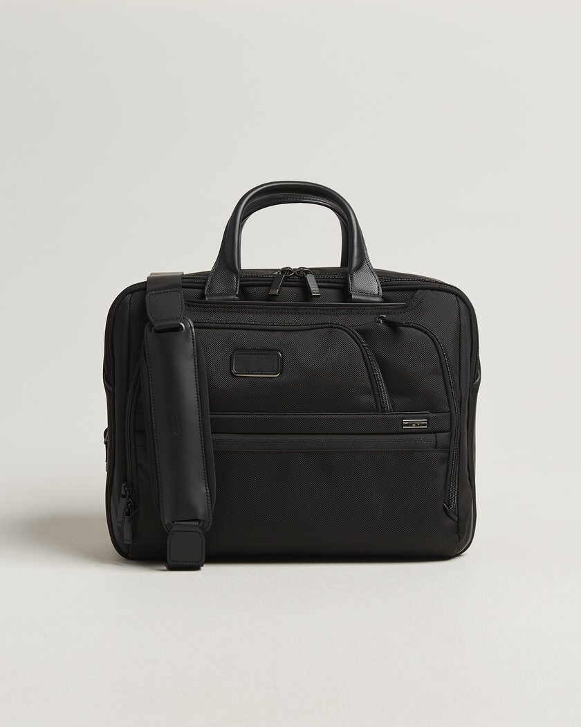 TUMI Alpha 4 Expandable Medium Briefcase Black – Noir