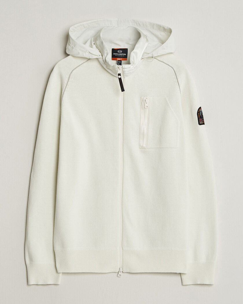 Parajumpers Bargany Rescue Knitted Hybrid Jacket Star White – Blanc