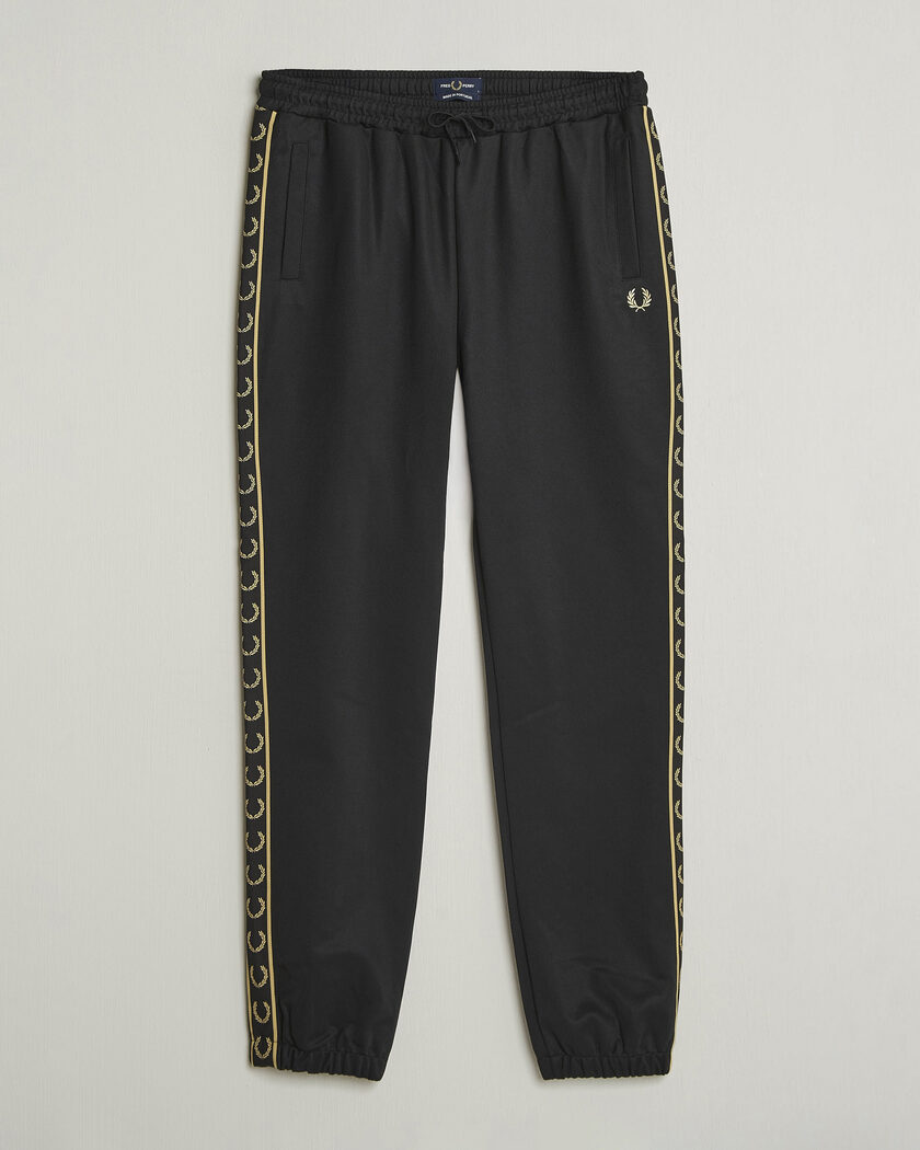 Fred Perry Taped Track Pants Black – Noir