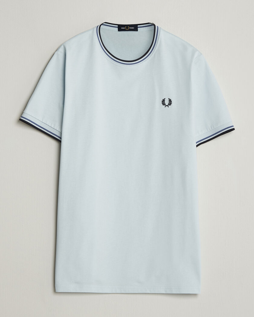 Fred Perry Twin Tipped T-Shirt Light Ice – Bleu
