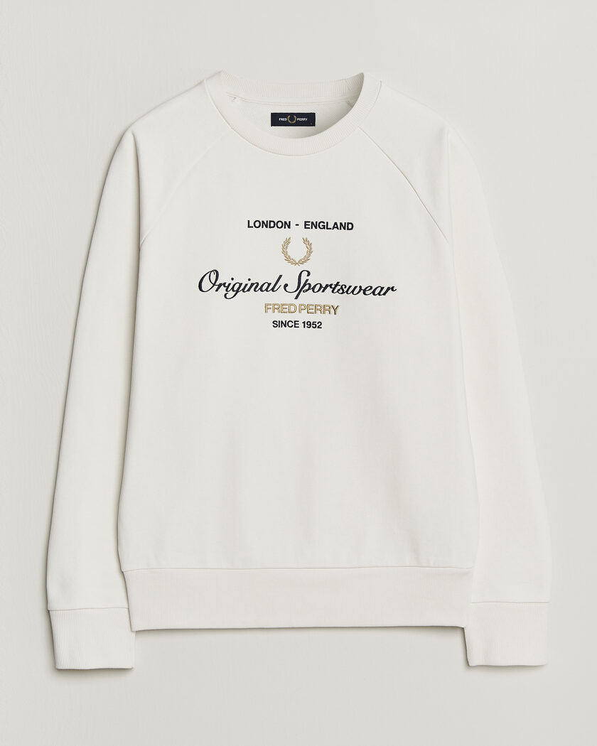 Fred Perry Original Sportswear Sweatshirt Snow White – Blanc