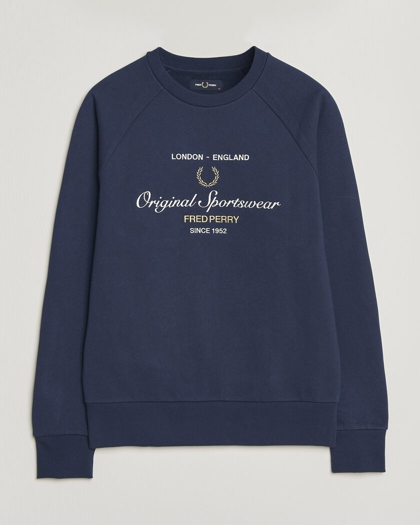 Fred Perry Original Sportswear Sweatshirt Tennis Blue – Bleu