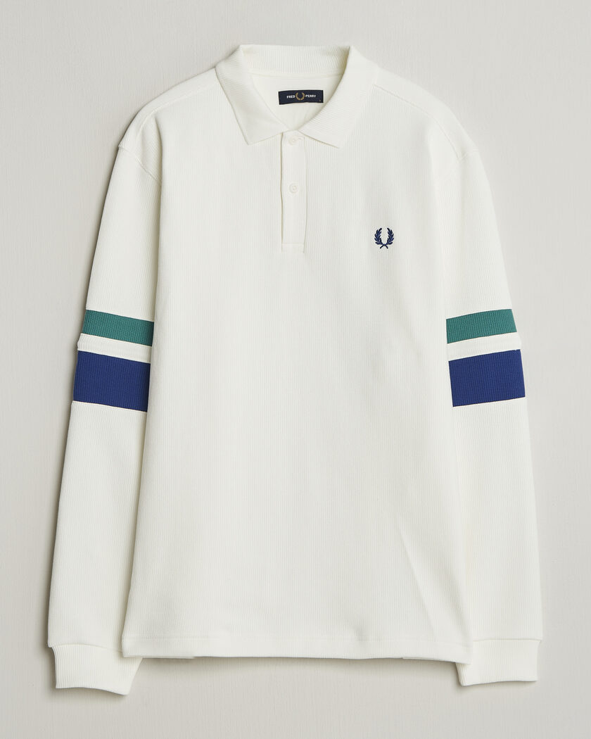 Fred Perry Tipped Sleeve Rugger Snow White – Blanc