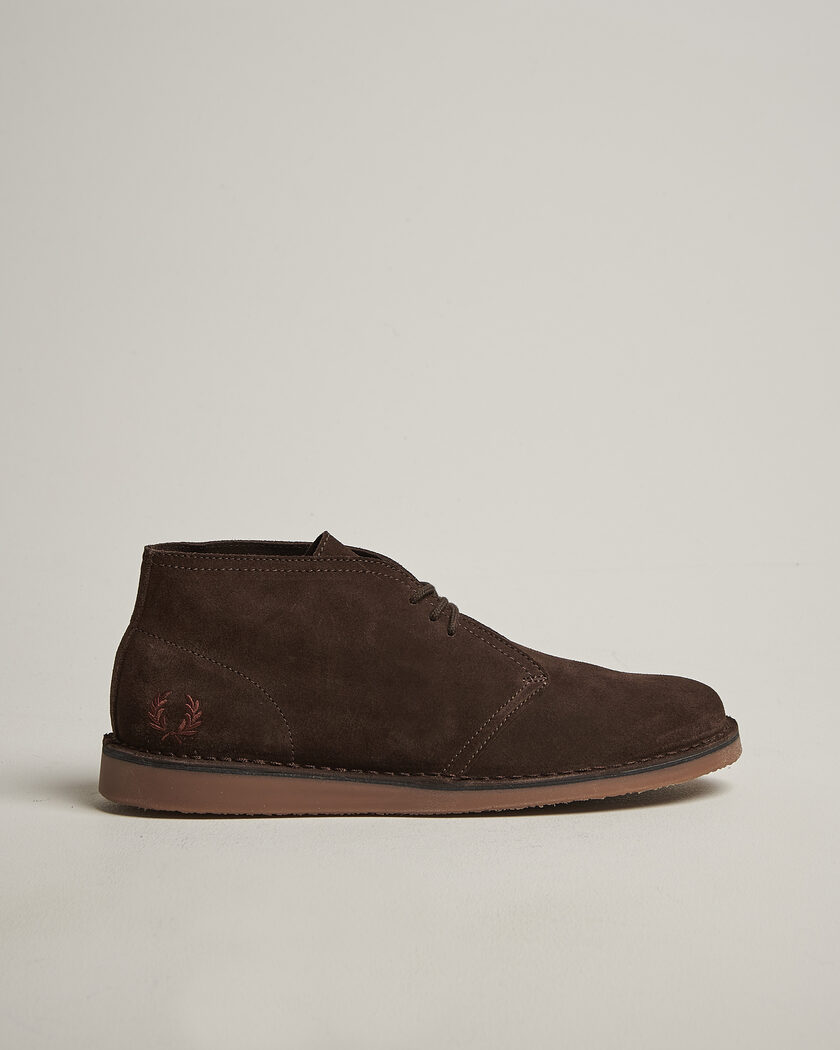 Fred Perry Hawley Suede Chukka Boot Burnt Tobacco – Marron