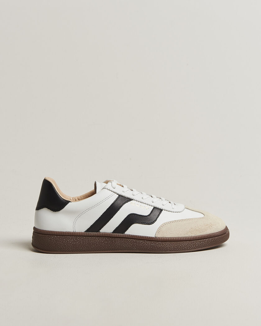 Gant Cuzmo Leather/Suede Sneaker White/Black – Blanc
