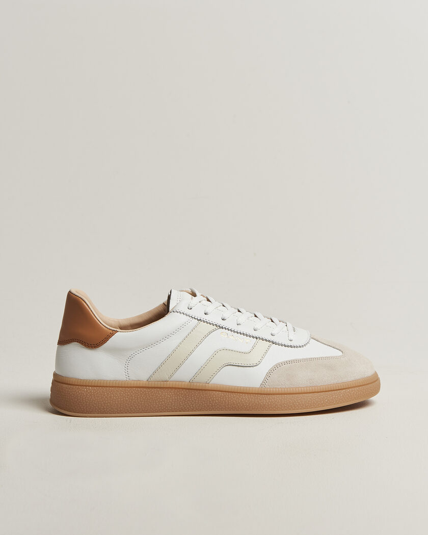 GANT Cuzmo Leather/Suede Sneaker White – Blanc