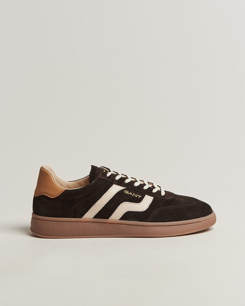 GANT Cuzmo Suede Sneaker Dark Brown/White – Marron