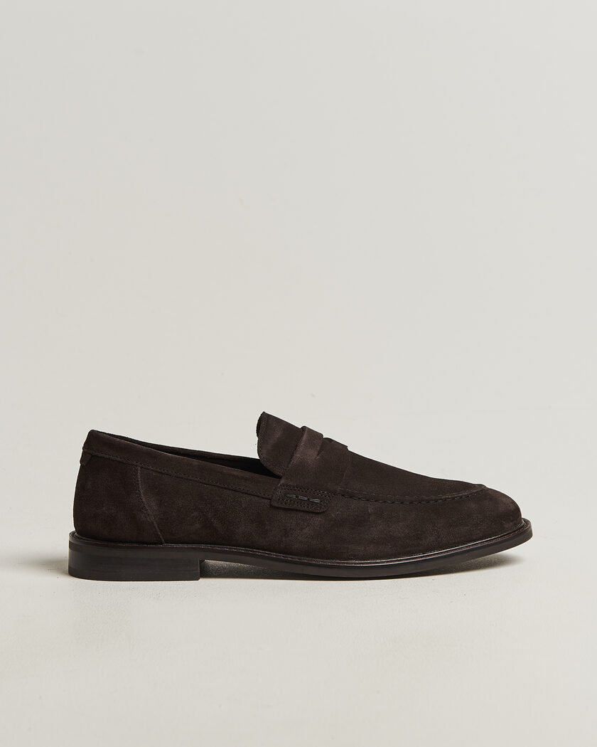 Gant Lozham Suede Loafer Dark Brown – Marron
