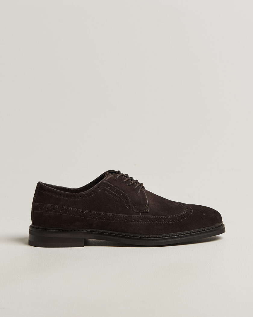 GANT Bidford Suede Brouge Dark Brown – Marron