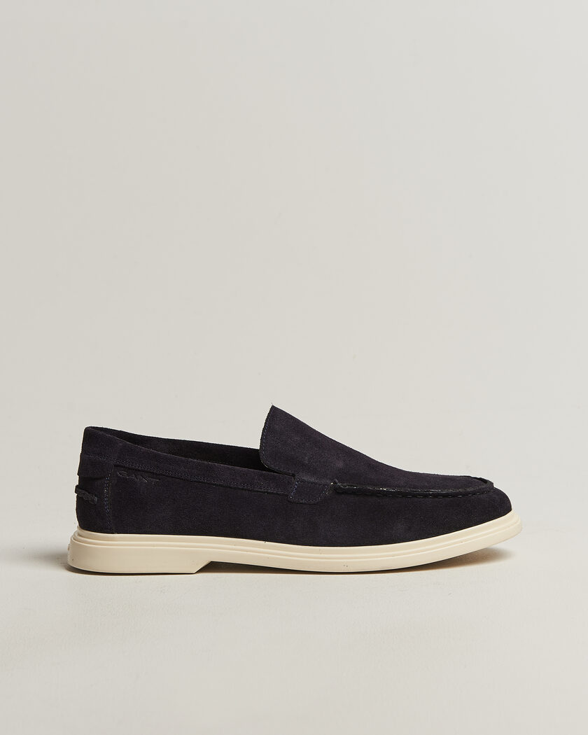 GANT Boery Suede Loafer Marine – Bleu