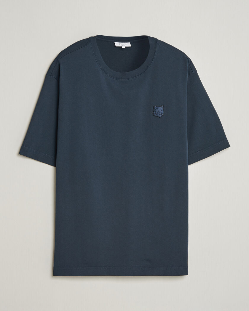 Maison Kitsuné Tonal Fox Head T-Shirt Navy – Bleu