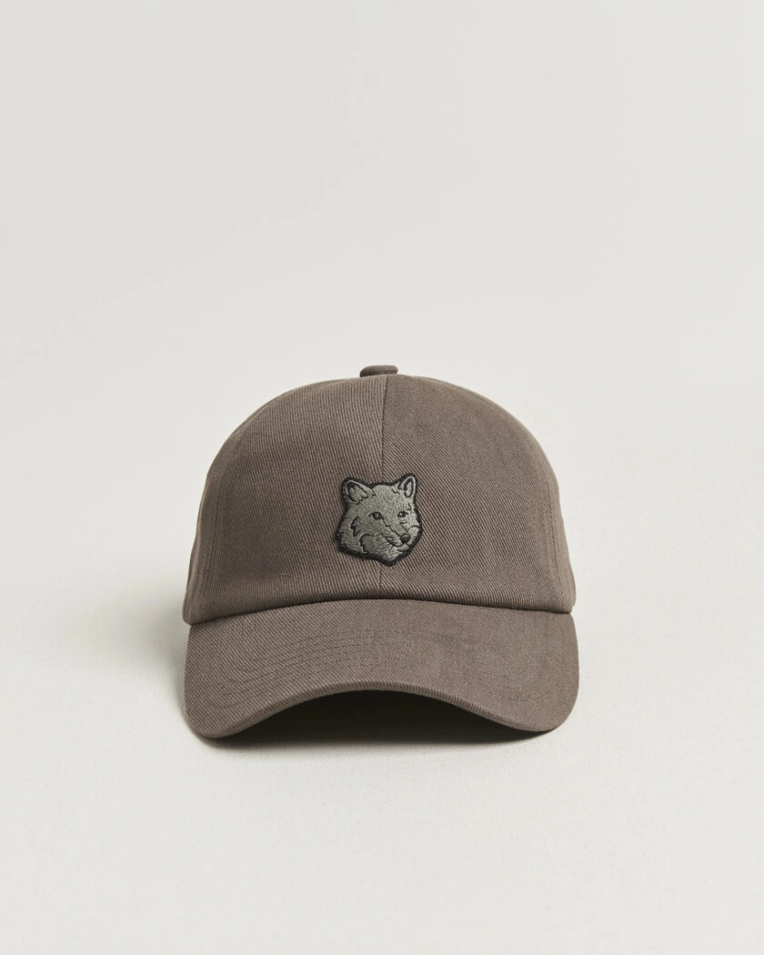 Maison Kitsuné Tonal Fox Head Cap Beluga – Marron