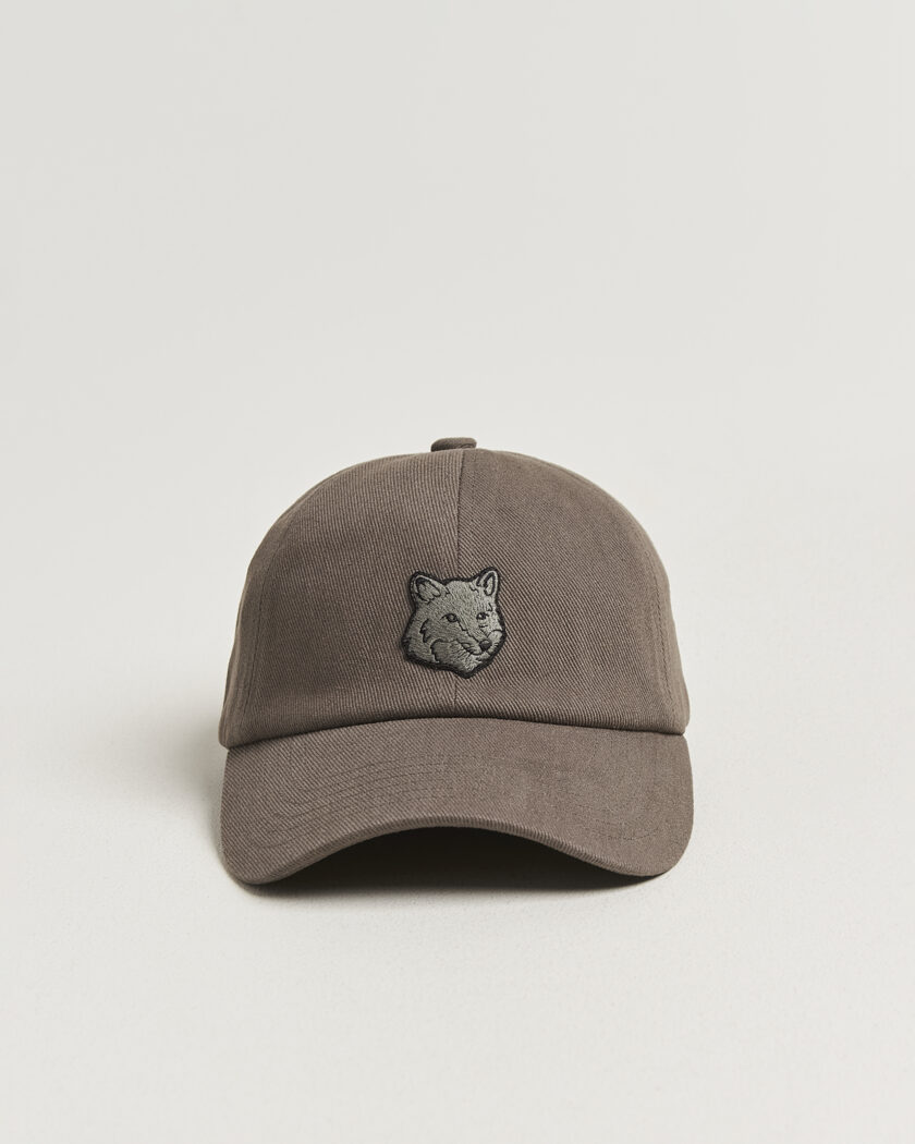 Maison Kitsuné Tonal Fox Head Cap Beluga – Marron