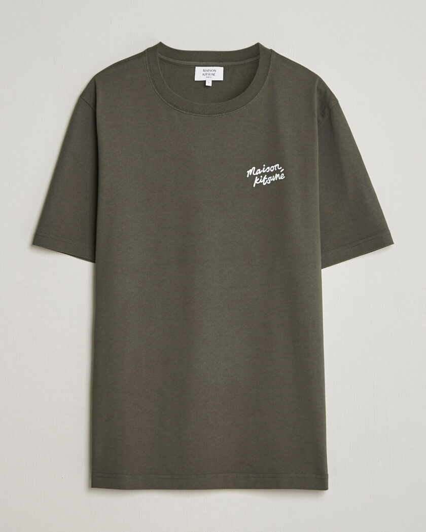 Maison Kitsuné Handwriting T-Shirt Beluga – Marron