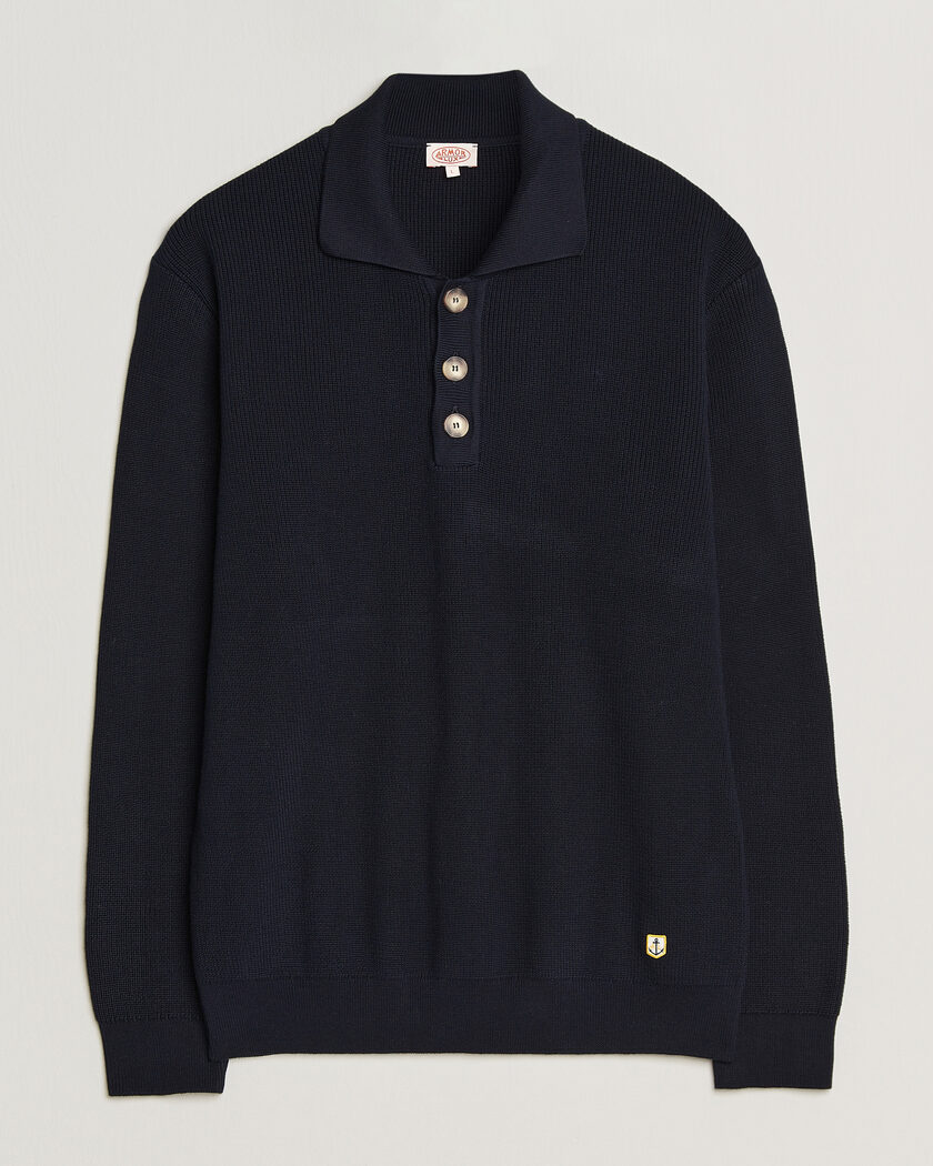 Armor-lux Heritage Knitted Polo Marine Deep – Bleu
