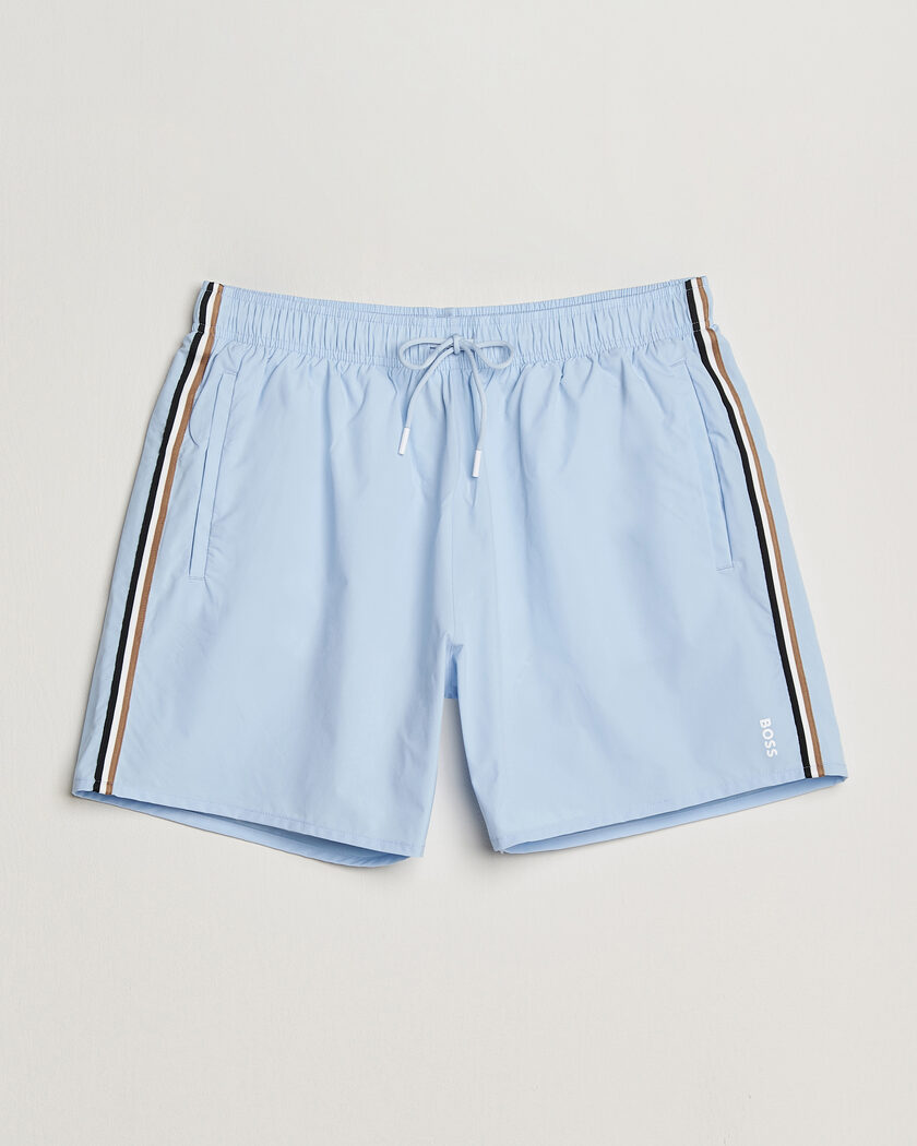 BOSS BLACK Iconic Swimshorts Light Blue – Bleu