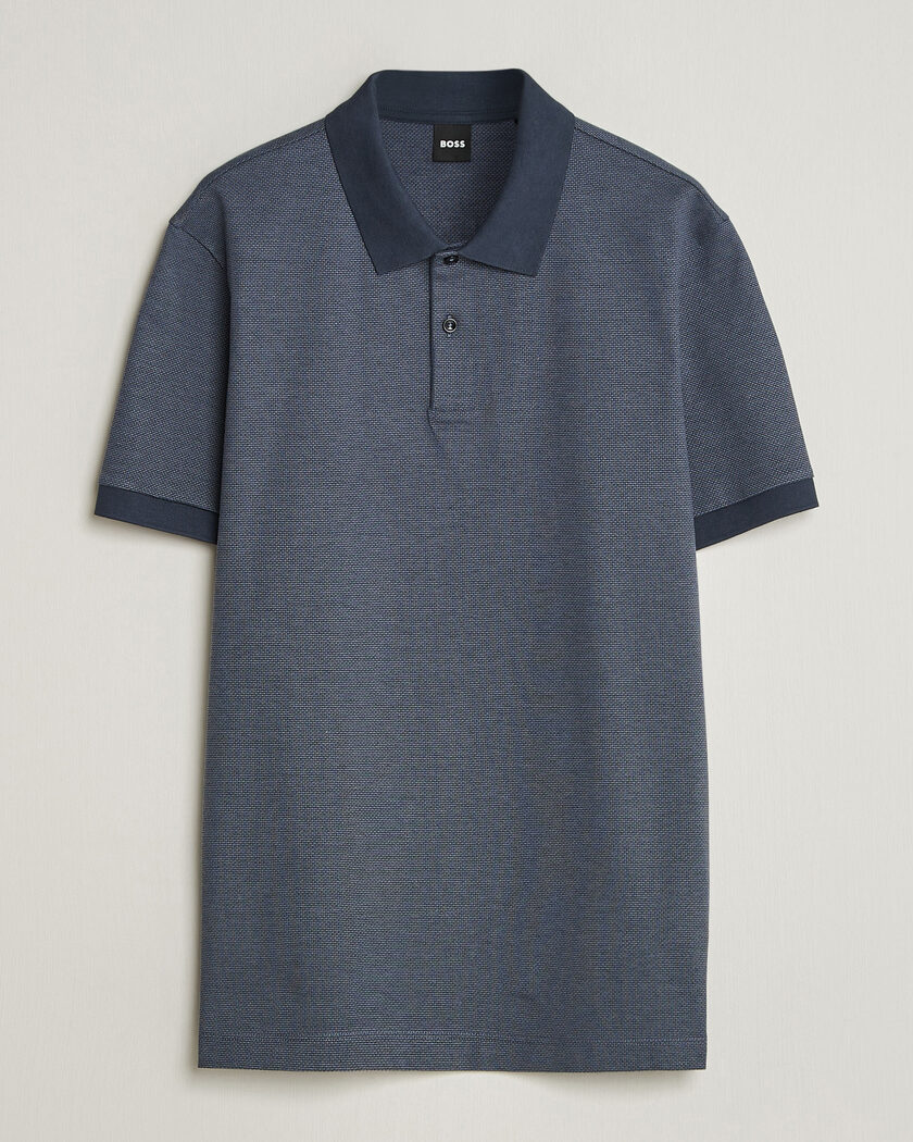 BOSS BLACK Parlay Jersey Polo Dark Blue – Bleu