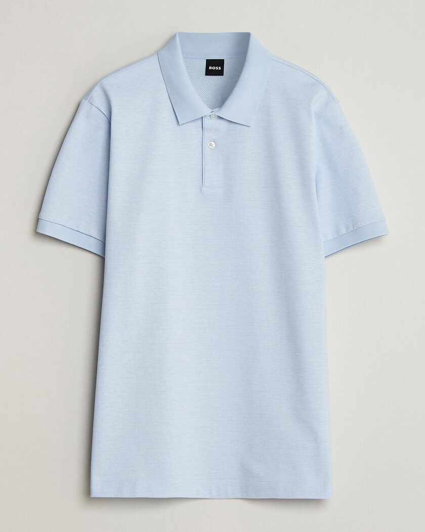 BOSS BLACK Parlay Jersey Polo Light Blue – Bleu