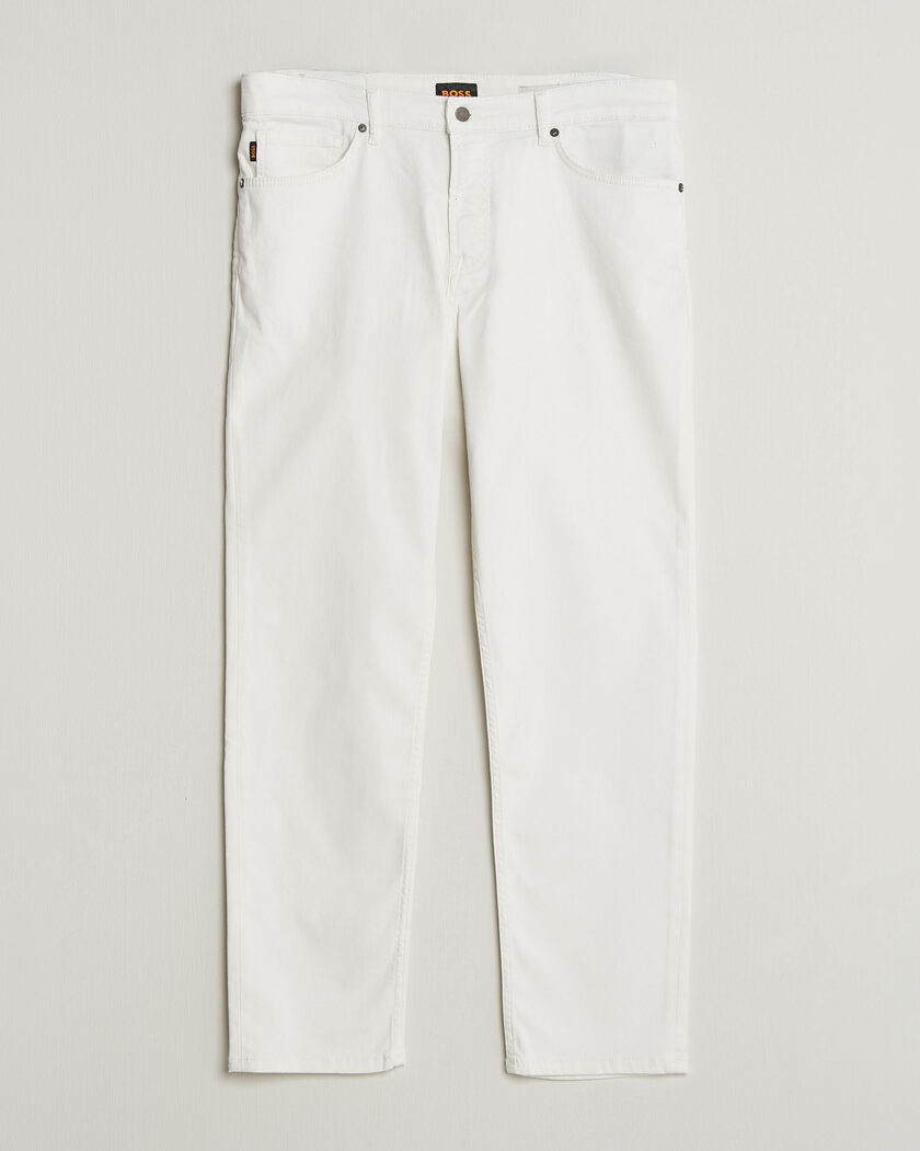 BOSS ORANGE Re.Maine Jeans Natural – Blanc