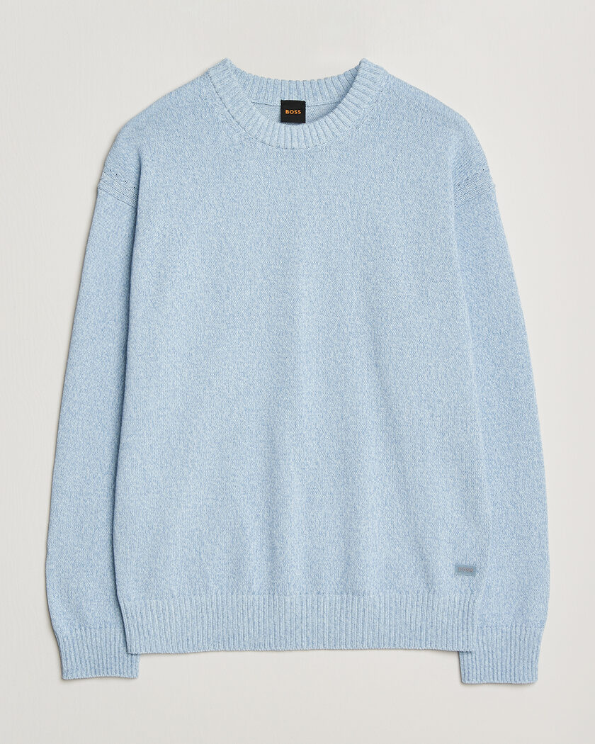 BOSS ORANGE Kerlino Knitted Sweater Light Blue – Bleu