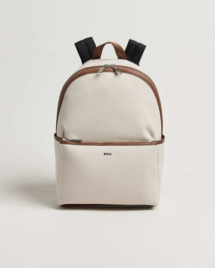 BOSS BLACK Dakkar Canvas Backpack Beige – Beige