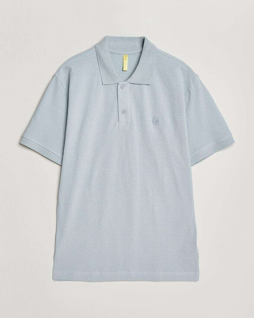 Sail Racing Tornado Cotton/Linen Pique Polo Ice Melt – Bleu