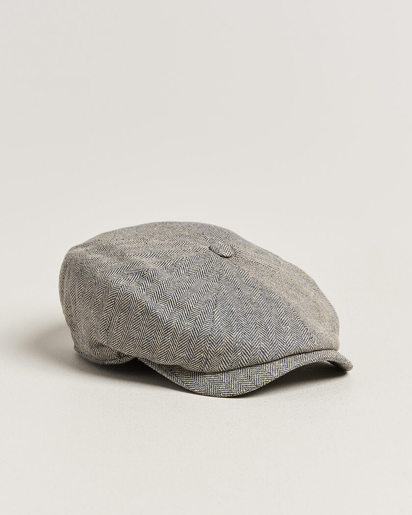 Wigéns Newsboy Retro Herringbone Cap Blue – Bleu