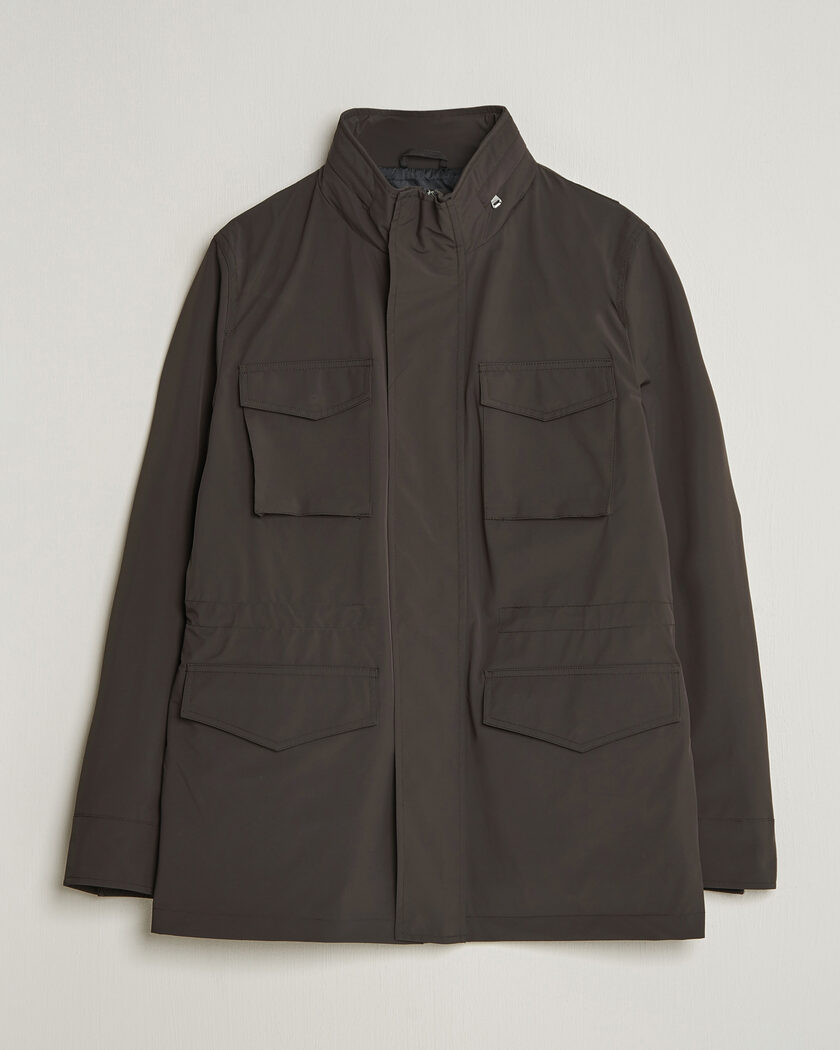 Oscar Jacobson M65 Nylon Field Jacket Brown – Marron
