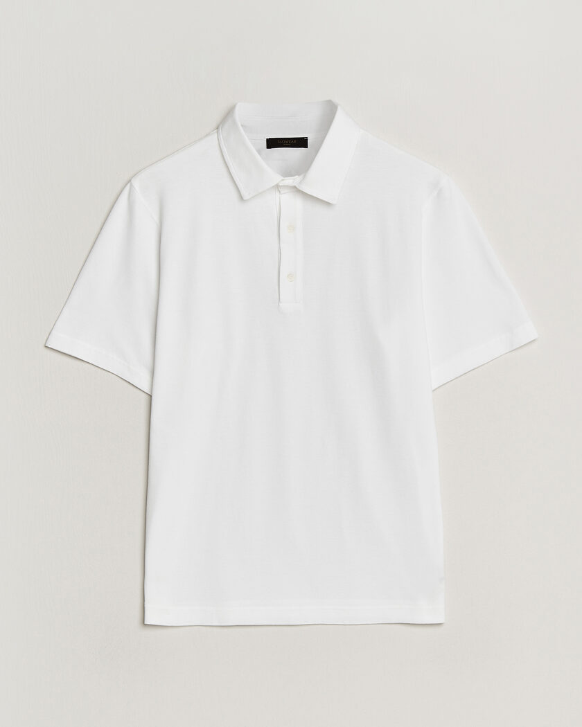 Zanone Soft Cotton Piquet Polo White – Blanc