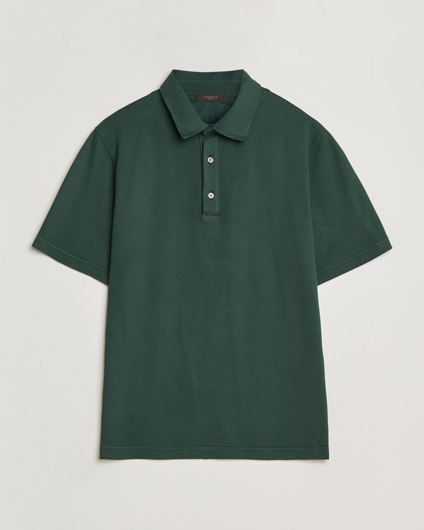 Zanone Soft Cotton Piquet Polo Dark Green – Vert