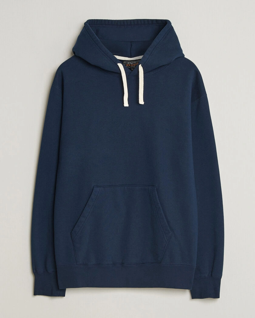 BEAMS PLUS Hooded Sweat Pullover Navy – Bleu