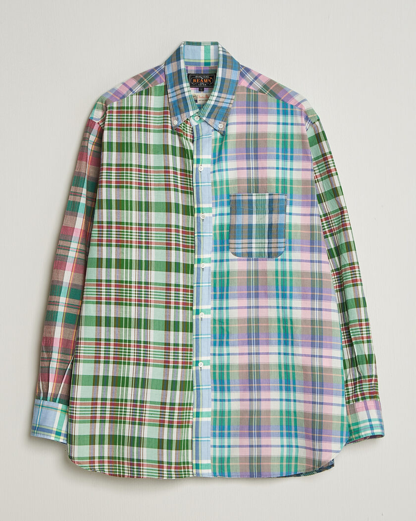 BEAMS PLUS Patchwork Madras Shirt Multicolour – Multicolore